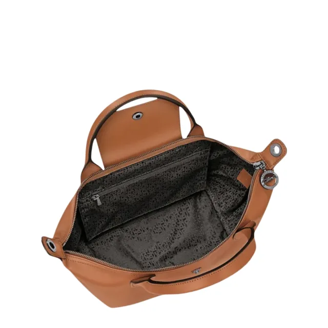 【LONGCHAMP】Le Pliage Xtra S 腰果色 牛皮 雙柄斜背包