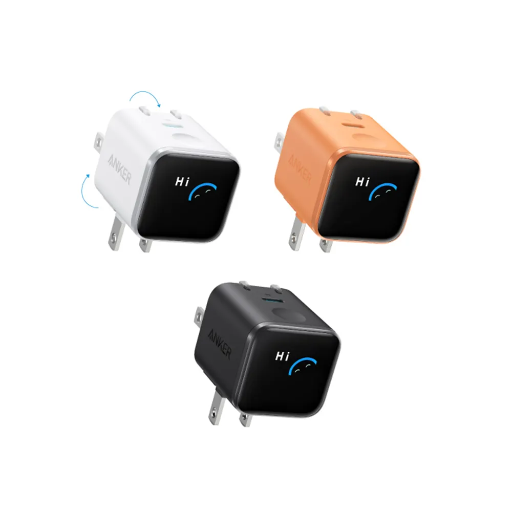 【ANKER】兩入組 官方授權直營 A121D Nano 45W 螢幕充電器(黑/白/橙)