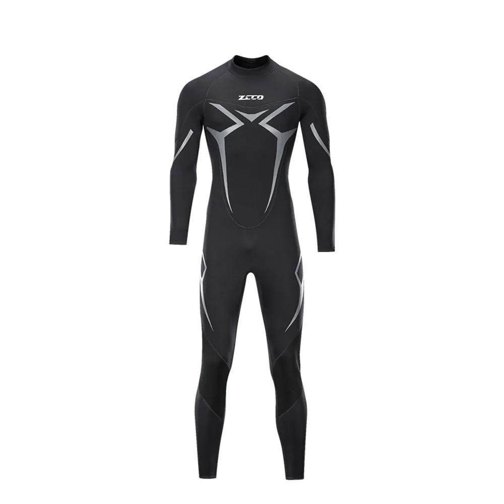 【SWIMFLOW】成人 ZCCO 專業連體潛水衣(潛水服 UPF50 3mm加厚 連身長袖潛水服 浮潛衣 衝浪 泳衣)