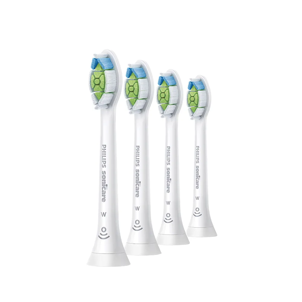 【Philips 飛利浦】HX6064 Sonicare W2高效亮白標準刷頭4入組-白(7天亮白/原廠正品/官方直營)