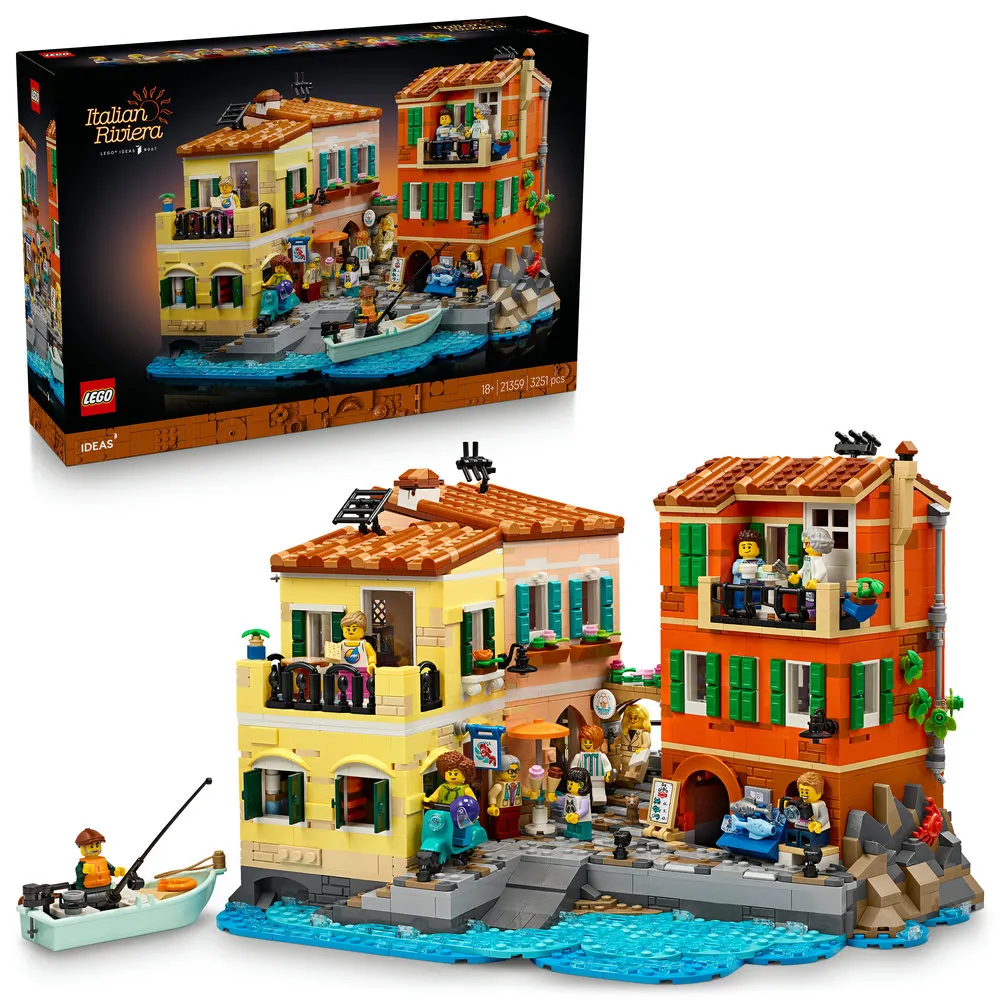 【LEGO 樂高】Ideas 21359 義大利里維埃拉(義大利建築 居家擺設 積木 玩具)