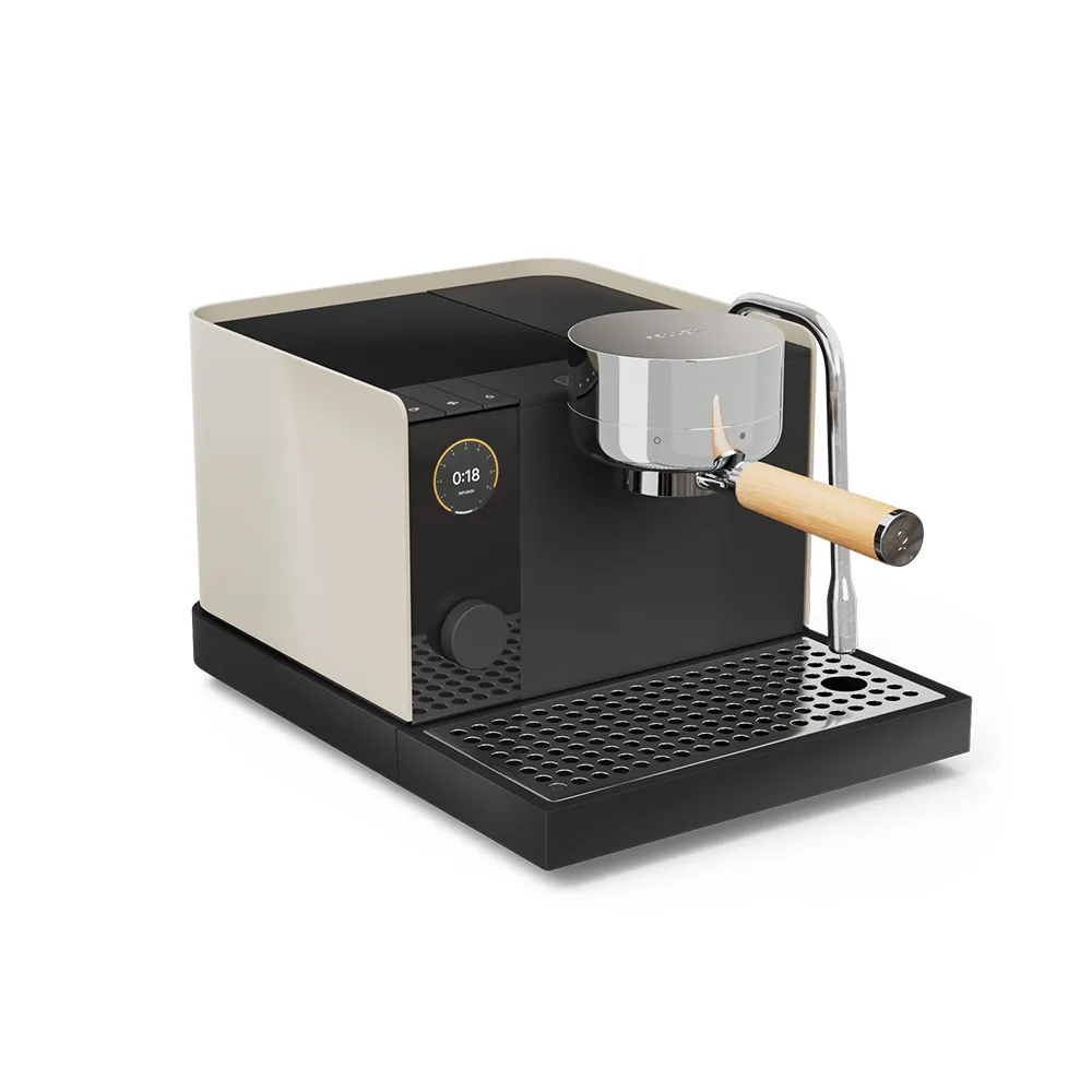 【FELLOW】Espresso Series 1 半自動義式咖啡機 芝麻白(搭配楓木把手)