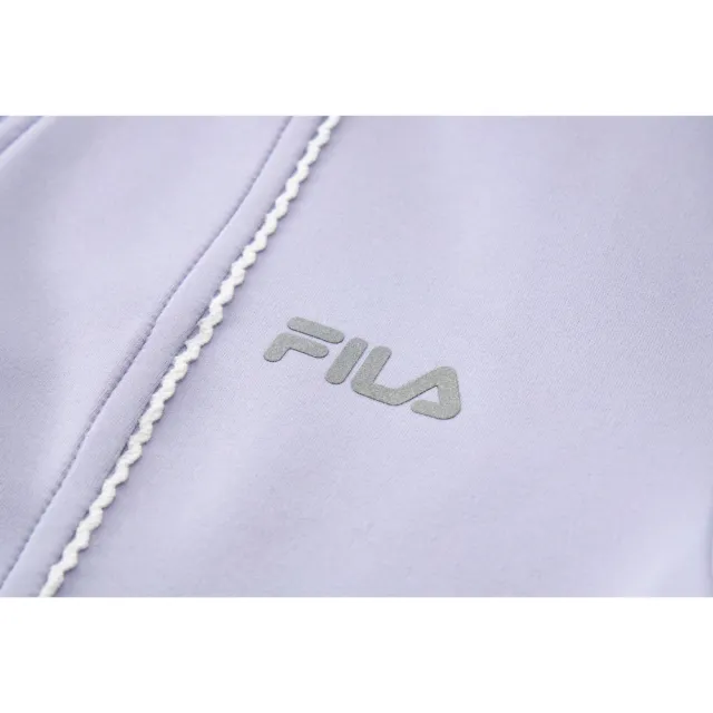 【FILA】女針織外套-紫色 5JKA-5322-PL