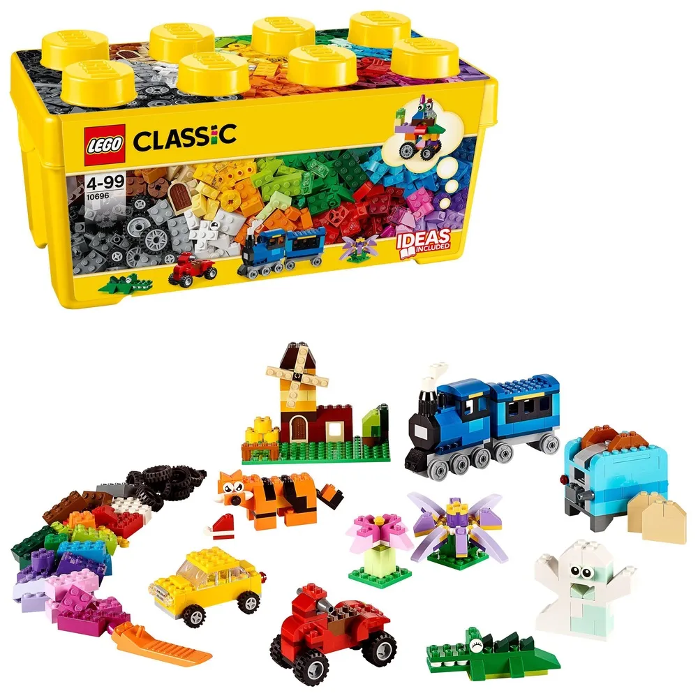 【LEGO 樂高】經典系列 10696 樂高中型創意拼砌盒桶(積木 玩具)
