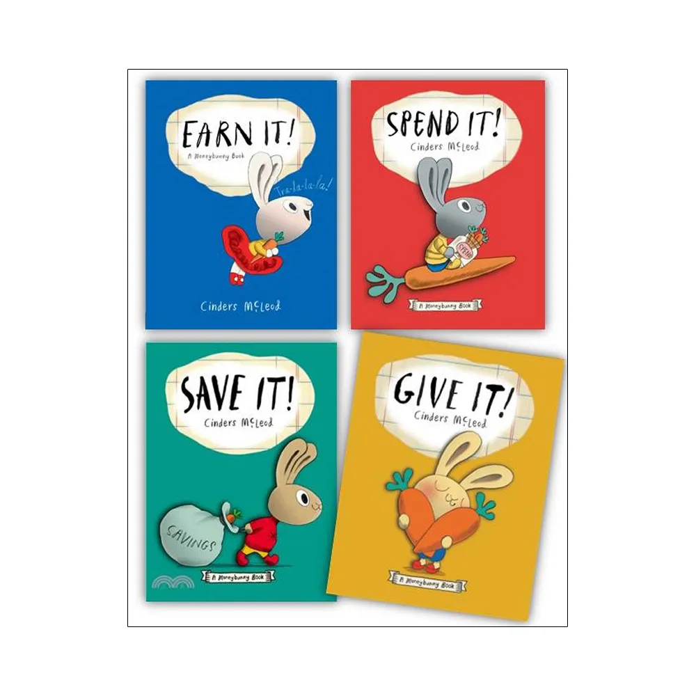 Money Bunny 4-book paperback set（小兔子學理財英文版）