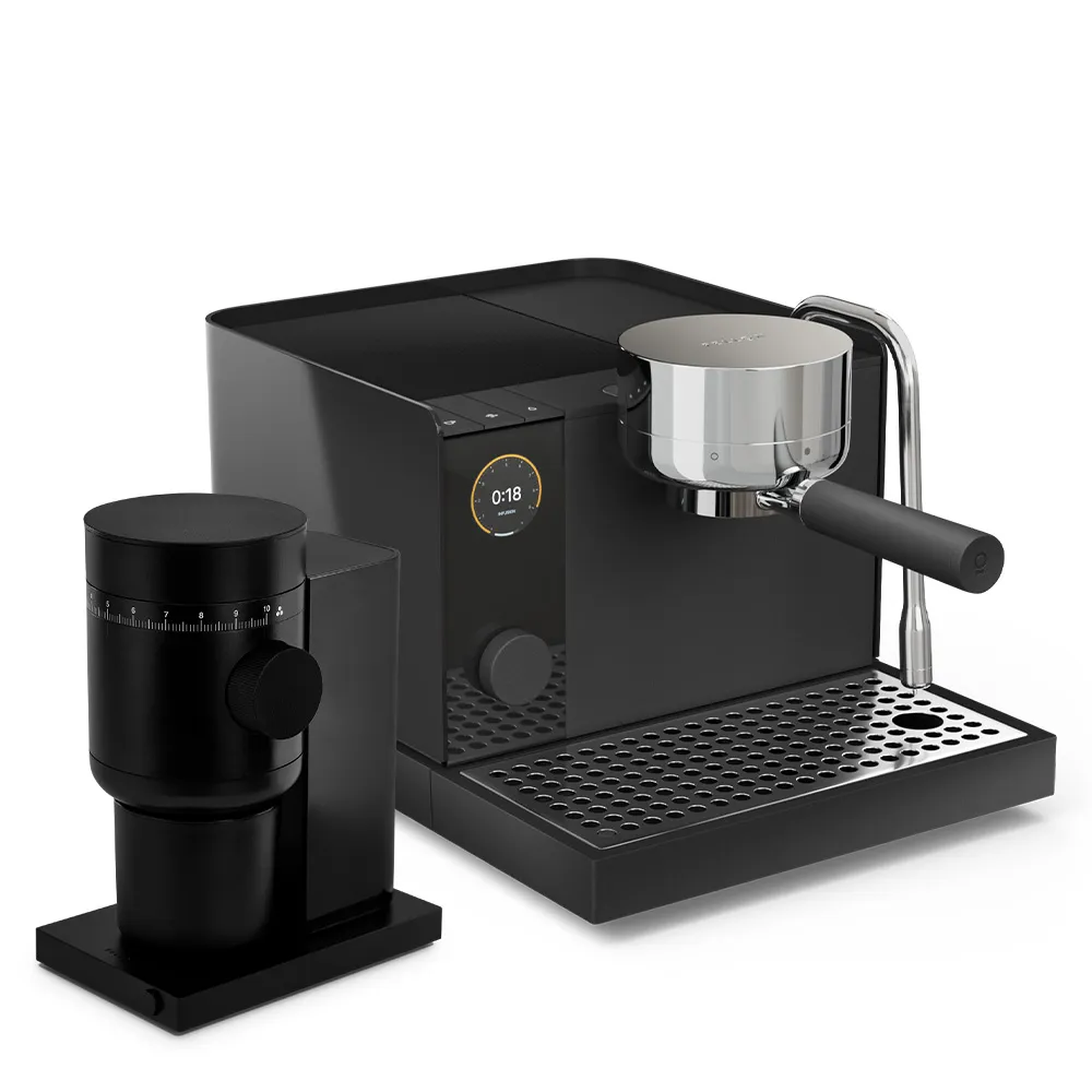 【FELLOW】Espresso Series 1 半自動義式咖啡機 + Opus2 錐刀磨豆機 (曜石黑)