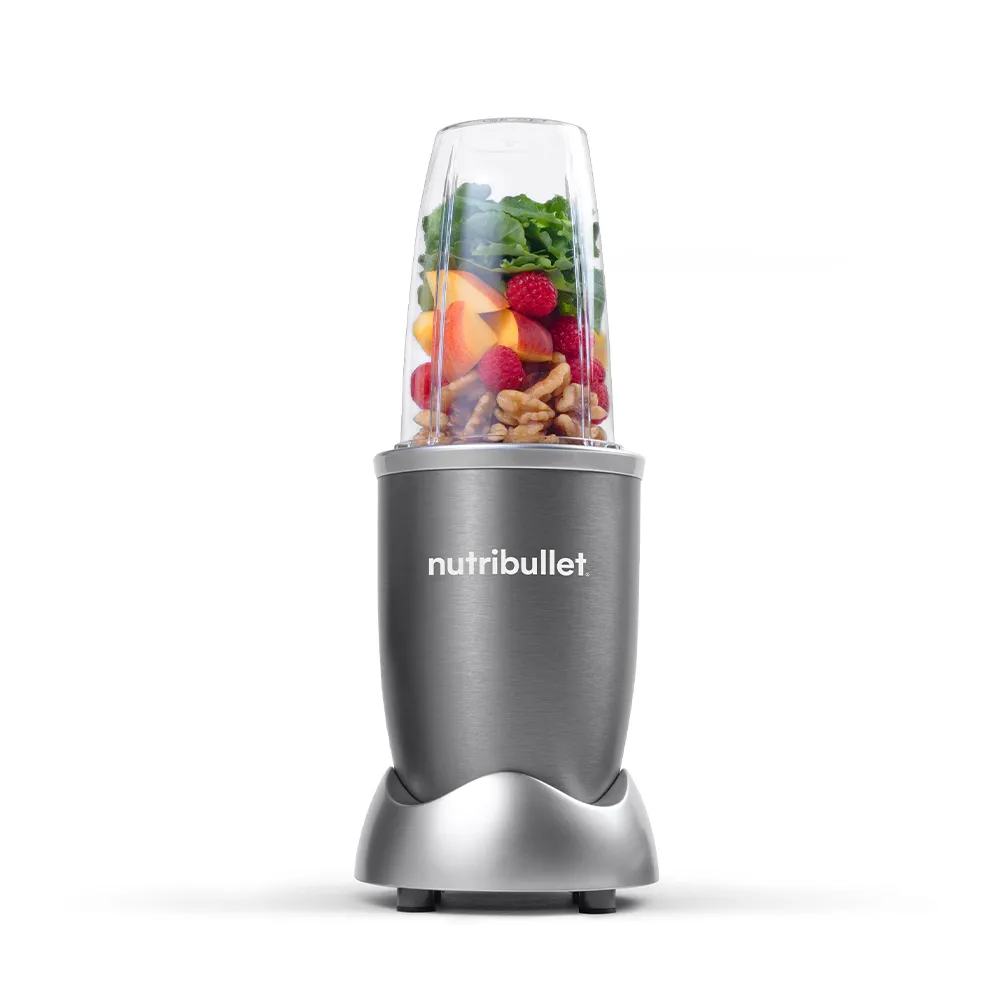 【nutribullet 紐粹樂】600瓦高效營養瞬萃果汁機NB-101B(金屬灰/個人隨行杯/CP值首選/美國銷售第一)