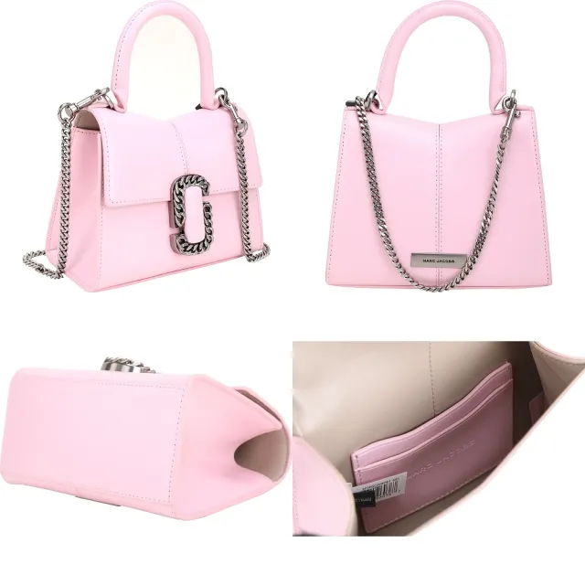 【MARC JACOBS】ST. MARC 復古鍊式雙J釦手提/斜背包(3款可選 翻蓋包 兩用包 MJ)