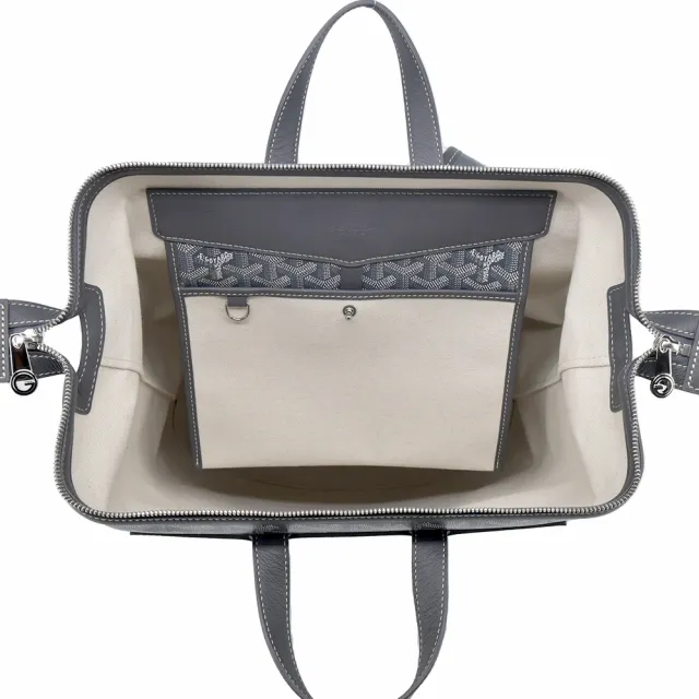【GOYARD 高雅德】CISALPIN 塗料帆布男士後背包(灰)