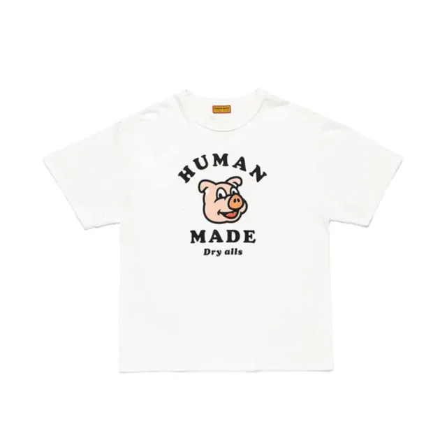 【Human Made】Pig Graphic T-Shirt 小豬短T 短袖 上衣 白/黑 HM32TE03