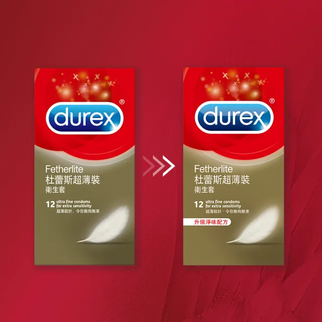 【Durex 杜蕾斯】超薄裝衛生套4盒(共48入 保險套/衛生套/避孕套/安全套/避孕/保險套推薦)