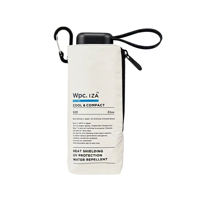 【Wpc.】官方直營IZA中性S65+最高隔熱附登山鉤便攜遮光降溫傘-多色 (抗UV/防曬傘/晴雨傘)