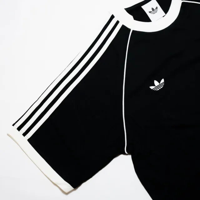 【adidas 愛迪達】Blk Tee 男 T恤 運動上衣 休閒短袖 撞色 復古 舒適 黑(KY2197)