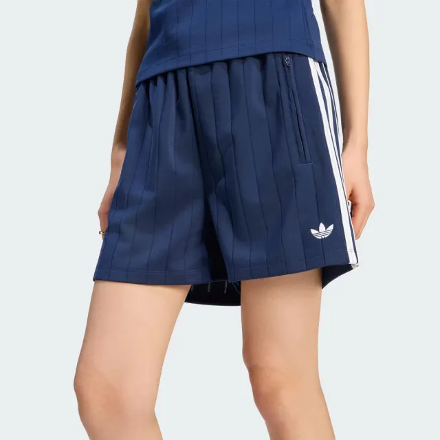 【adidas 愛迪達】Fb Shorts 女 短褲 運動短褲 休閒短褲 經典 深藍(KS9969)