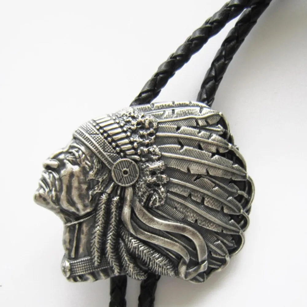 【米蘭精品】現貨+預購 Bolo tie波洛領帶(鍍古銀印地安酋長美式領帶男配件74gx38)