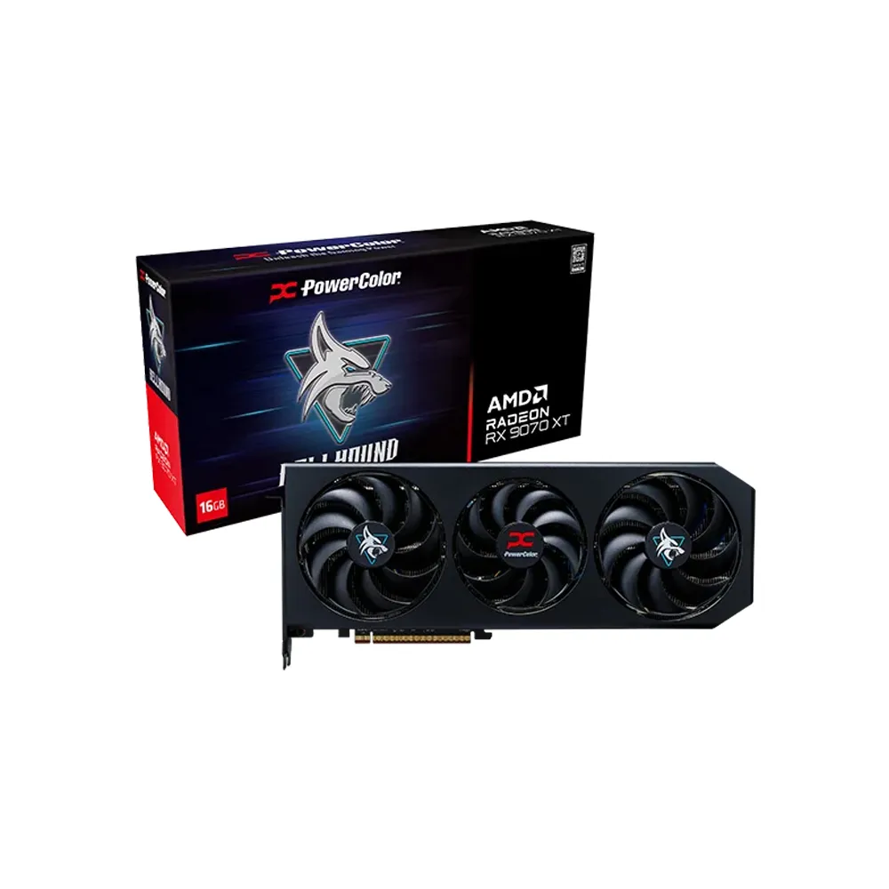 【PowerColor 撼訊】Hellhound RX9070XT 16G-L/OC 16G GDDR6 顯示卡