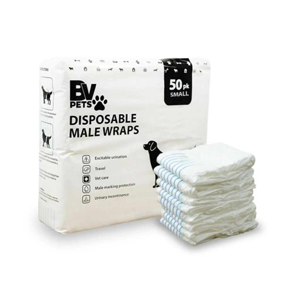 【美國BV Pets】寵物禮貌帶 公犬用 4入組(公狗禮貌帶/寵物尿布/狗尿布/狗尿褲)