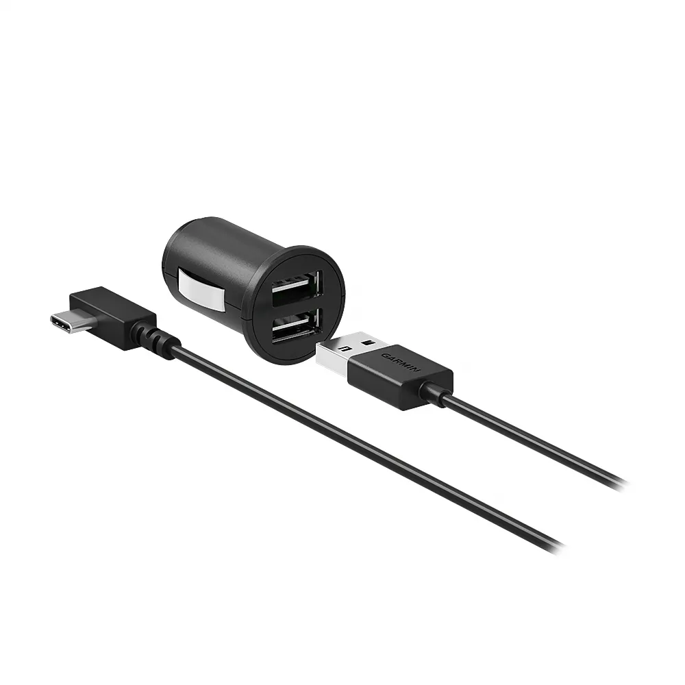 【GARMIN】雙 USB 車用充電器組(USB-C)