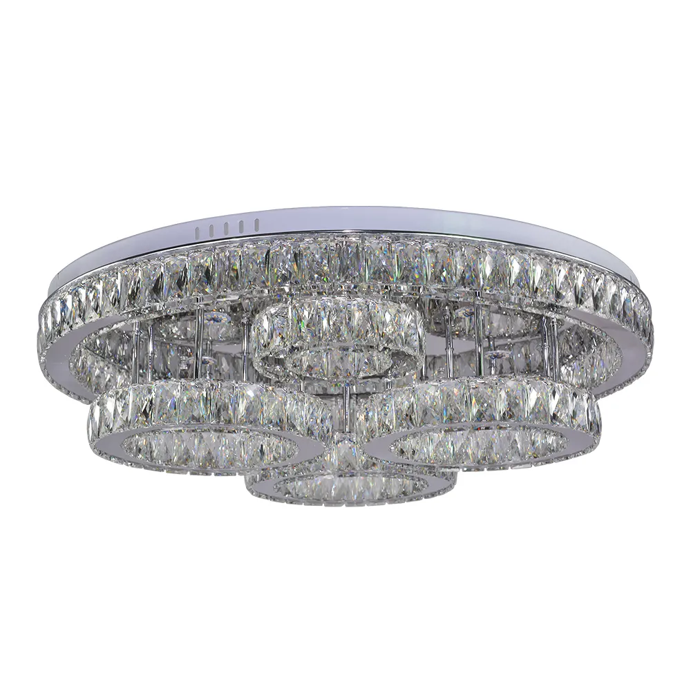 【華燈市】全智能布爾加斯 LED 140W水晶遙控 調光色吸頂燈(附遙控器/全電壓)