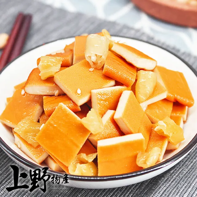【上野物產】18包 蒜香小方干 (200g/包)