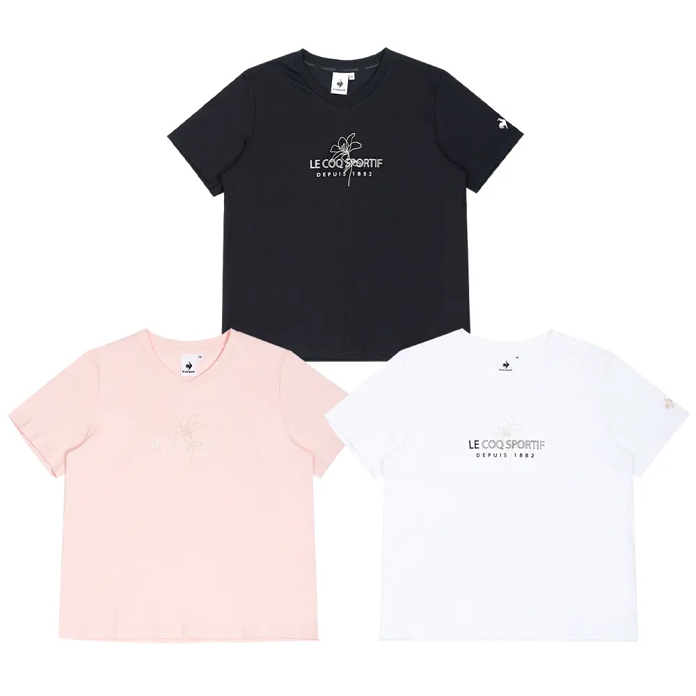 【LE COQ SPORTIF 公雞】短袖T恤 女款 3色 LWY22001