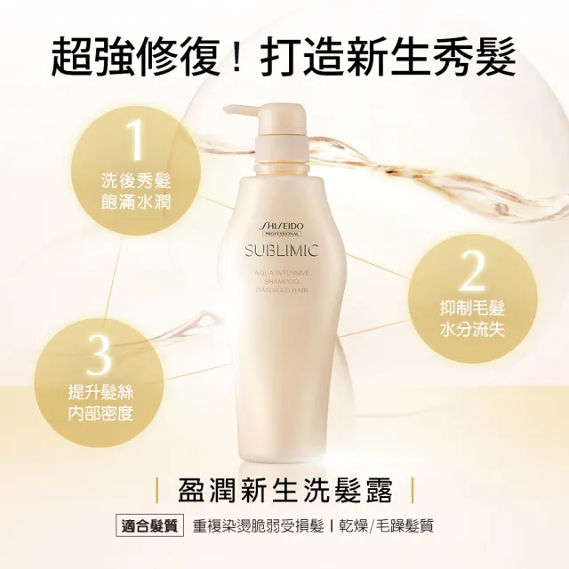 【SHISEIDO PROFESSIONAL 資生堂專業美髮】盈潤新生洗髮露500ml(受損髮)