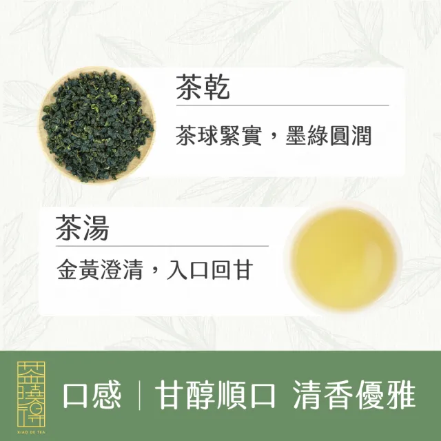 【xiao de tea 茶曉得】杉林溪高山鮮採烏龍茶葉150gx12包(3斤)