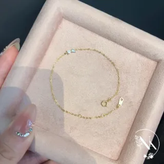 【NANA】娜娜 S925鍍14K金細閃精緻蝴蝶結極細手鍊兩色 N115081304(S925 細閃 精緻 蝴蝶結 極細 手鍊 兩色)