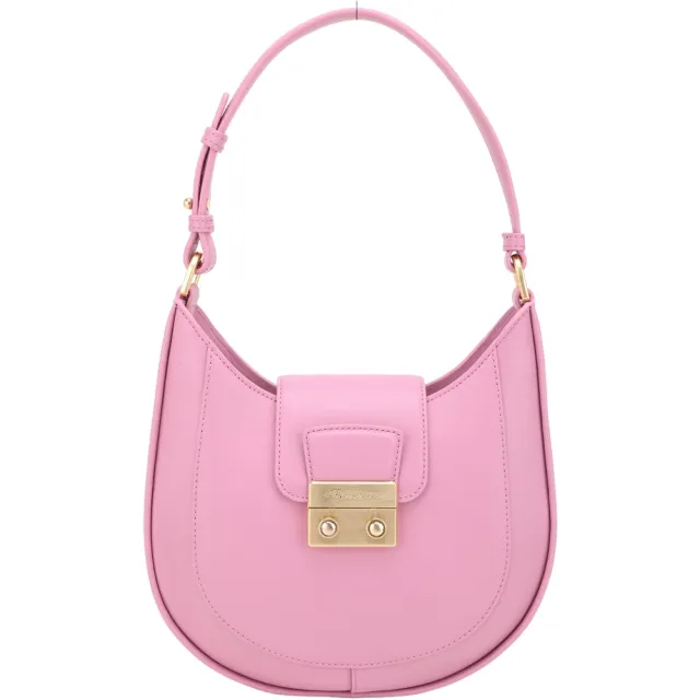 【3.1 Phillip Lim】Pashli 小款 明線牛皮肩背流浪包(粉色 側肩包 真皮)