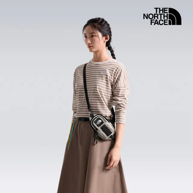 【The North Face】北面男女款棕色DWR防潑水休閒單肩包|8JCGSM4 斜背包