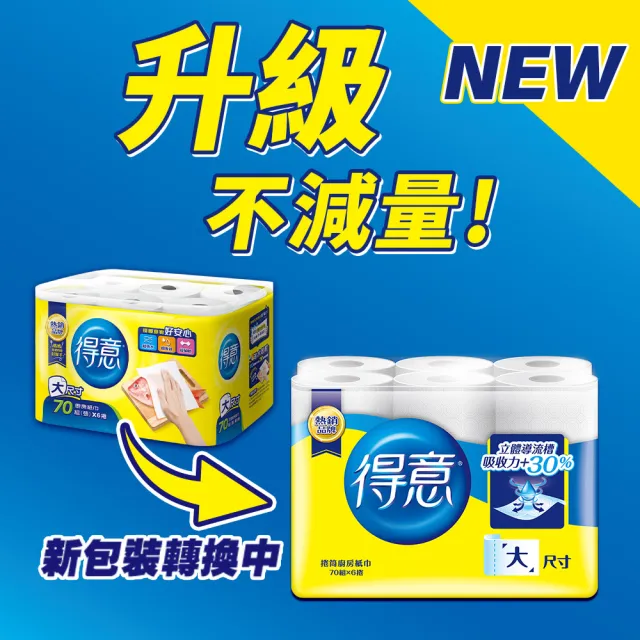 【得意】廚房紙巾(70張*48捲)