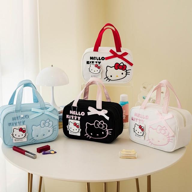 【SANRIO 三麗鷗】凱蒂貓大容量手提包手提袋 (Hello kitty)