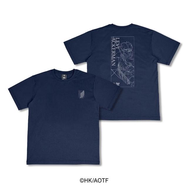 【富邦悍將】進擊的巨人 聯名角色線稿短TEE (里維/艾連_XS-3XL)