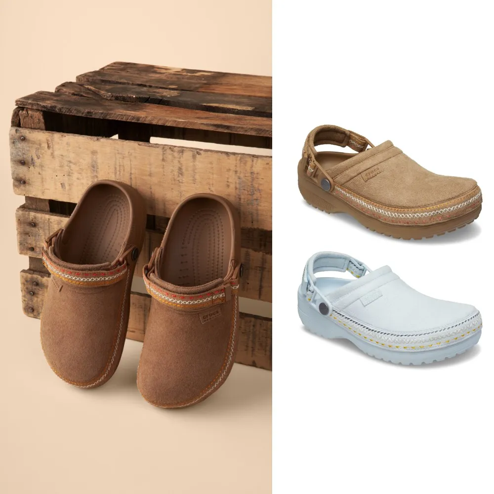 【Crocs】中性鞋 Crafted 經典輕走仿麂皮縫線 克駱格(214048)