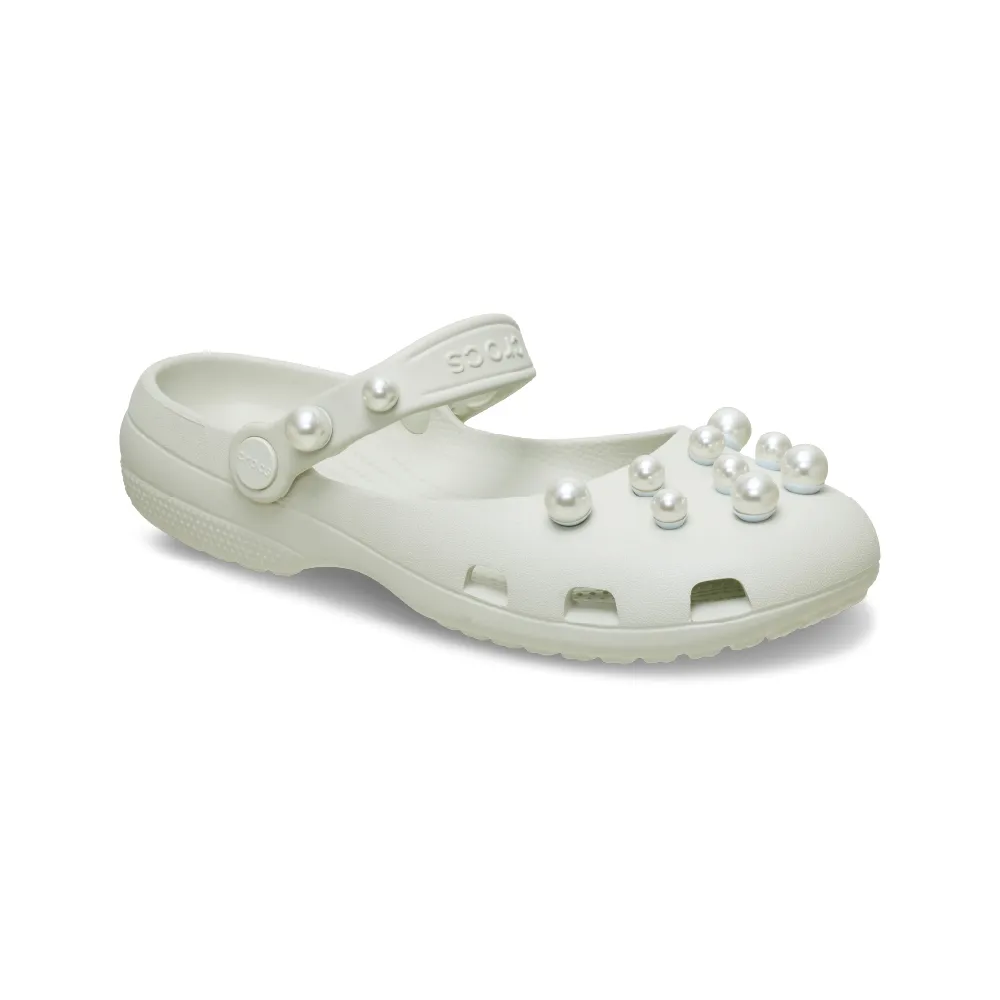 【Crocs】女鞋  經典優雅珍珠芭蕾鞋  洞洞鞋 亞麻色(215631-0HZ)