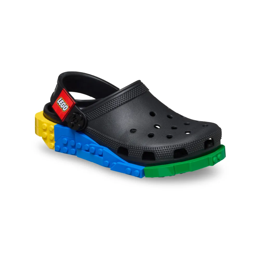 【Crocs】中性鞋 LEGO® 創意聯名系列克駱格 洞洞鞋 黑色(211873-001)