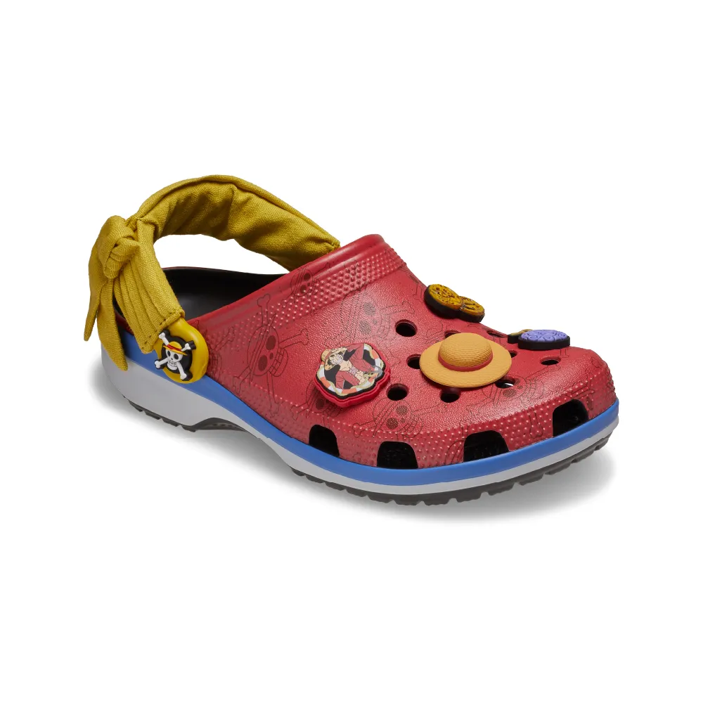 【Crocs】中性鞋 航海王 魯夫 聯名系列 克駱格 洞洞鞋(212125-90H)