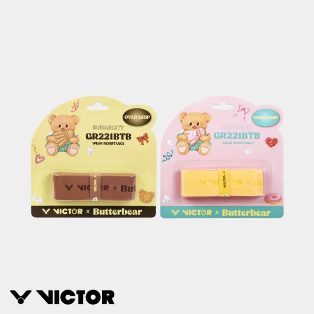 【VICTOR 勝利體育】VICTOR x Butterbear聯名系列外握把膠(GR221BTB W/E 兩色)
