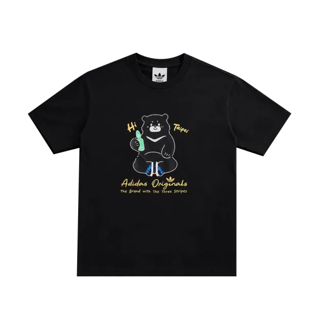 【adidas 愛迪達】台北城市限定款 台灣黑熊 圓領短袖T恤 BEAR SS TEE 男女 - LF5891