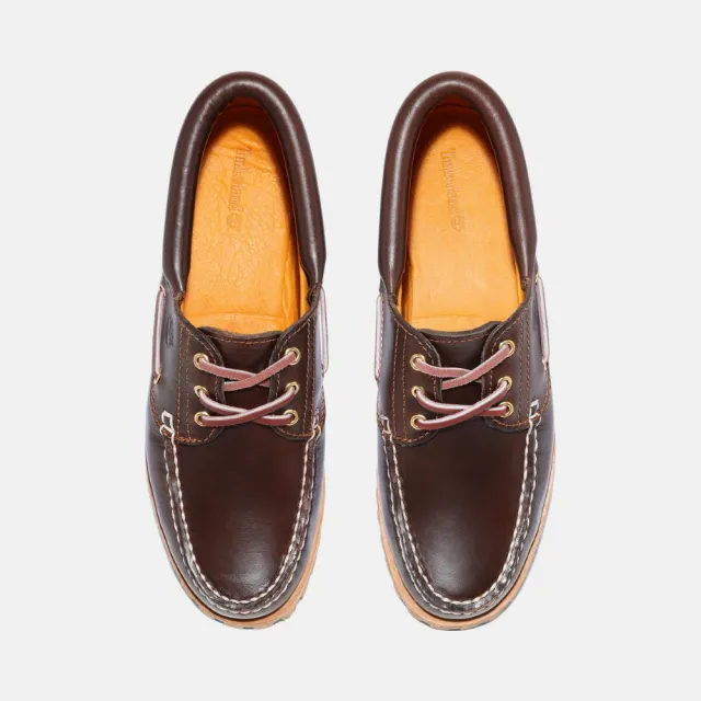 【Timberland】女款棕色經典三孔帆船鞋(51304214)