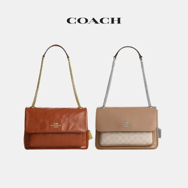【COACH】蔻馳官方直營 ELODIE 斜背手袋 斜背包 側背包 斜挎包-多色任選(CES32/CCF10)