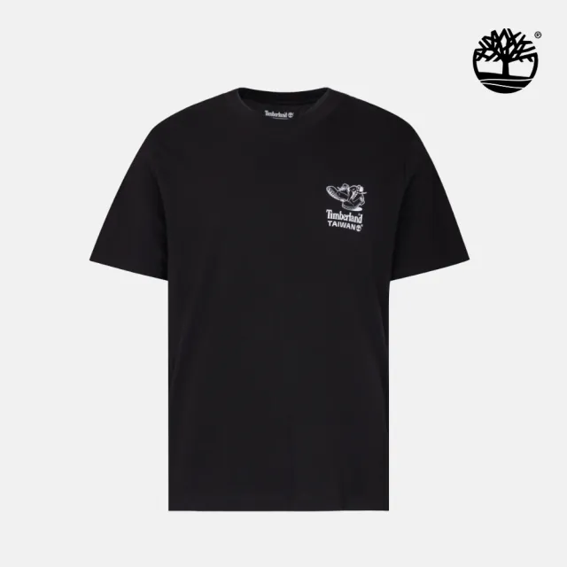 【Timberland】黑色台灣限定款經典黃靴短袖T恤(0YHR3L15)