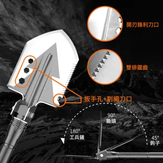 【Chill Outdoor】鏟斧工具組(野外求生 露營工具 戶外野營 工兵鏟 戰術斧)