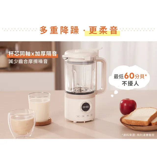【Philips 飛利浦】抽UX20戰鬥陀螺_營養冷熱調理機/豆漿機/破壁機_HR2038/30