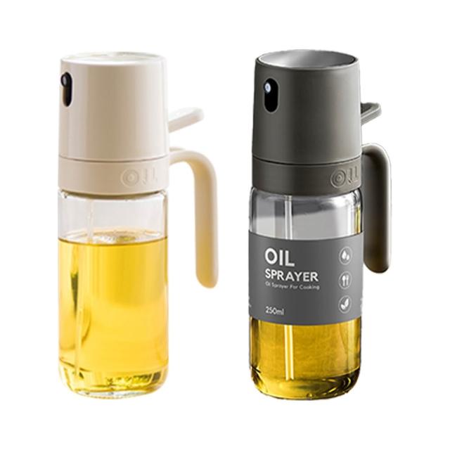 【DREAMCATCHER】3D噴霧玻璃油瓶 250ML(氣炸鍋可用/噴油瓶/噴油罐/油罐/油壺/噴霧油瓶/油瓶)