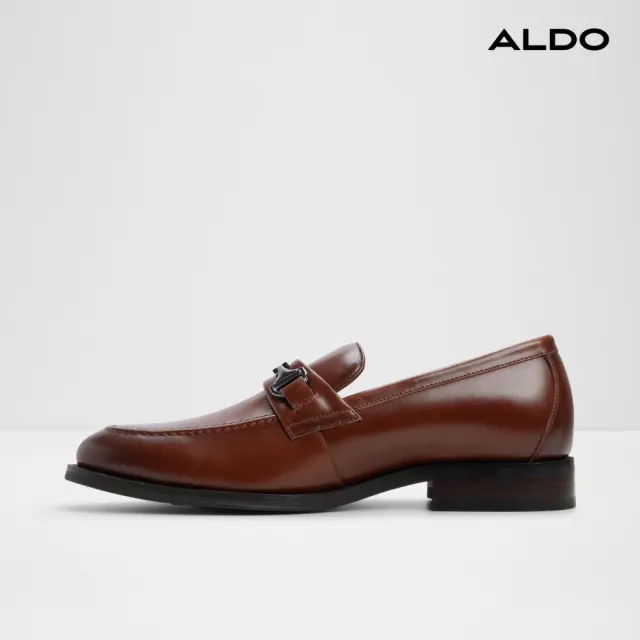 【ALDO】ANTONINO-英倫雙環真皮皮鞋-男鞋(咖啡色)