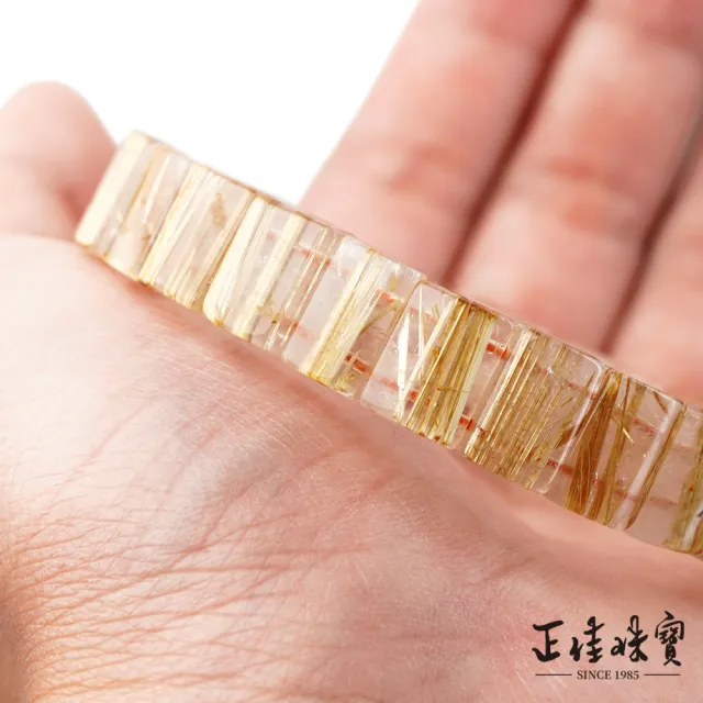 【正佳珠寶】金鈦晶 高品版絲老礦包裹鈦 35.6g 金鈦晶手排