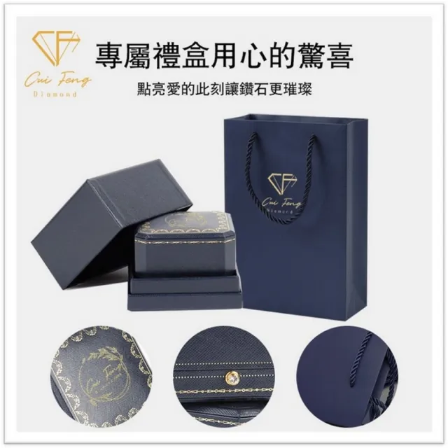 【CF Diamond】莫桑鑽 耳環 耳釘 系列(送禮首選 鑽石 生日禮物 耳勾 耳飾 耳墜 )