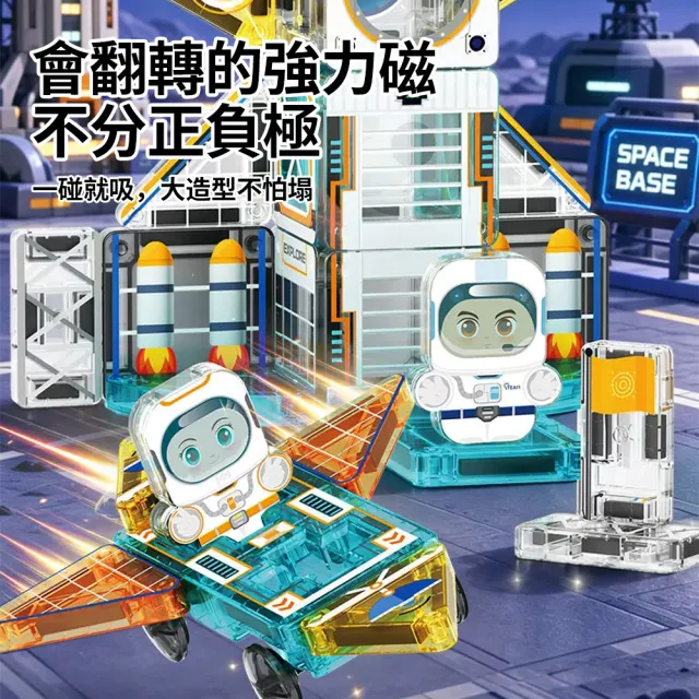 LECHAO 迷你百變兒童磁力片豪華組 3D立體磁性積木拼裝玩具 益智建構積木（兒童節/生日禮物）