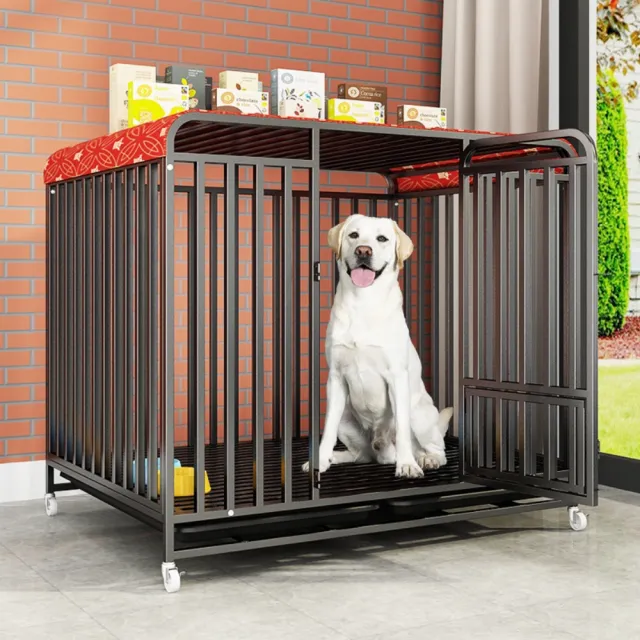 【匠俱】狗籠子125x95x110cm 特大加固寵物狗籠(金毛/邊牧大型犬適用/室內狗籠/狗別墅/狗屋)